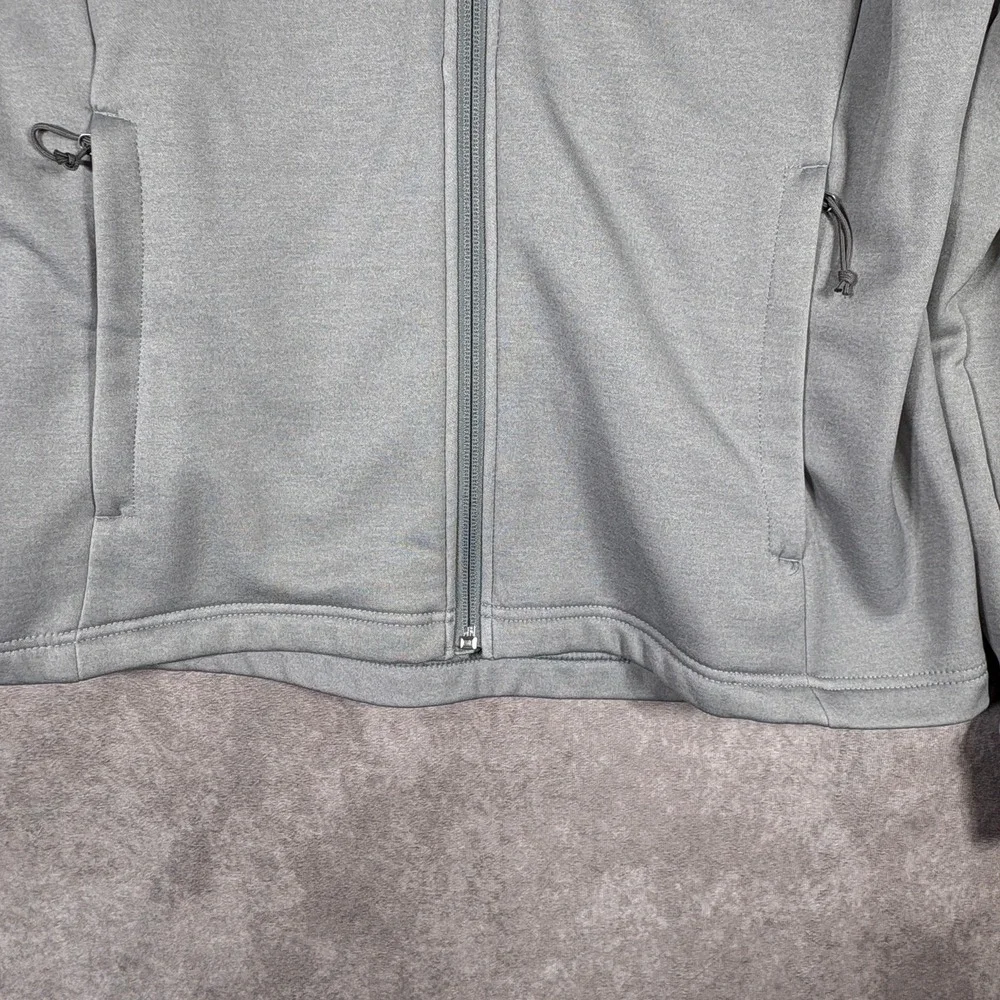The North Face Jacket Women Large Gray Fleece Full Zip Hiking Outdoor Travel